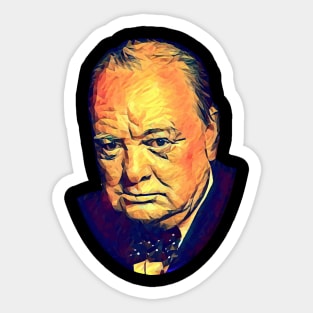 Winston Churchill Polypaint Sticker